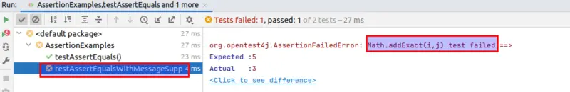 JUnit5 assertions with examples