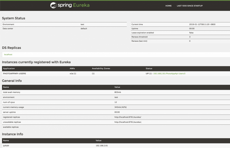 Eureka service registry on sale example